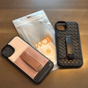 Wallis Black and Tan & Braided Black Phone Case Duo, iPhone 15 Plus